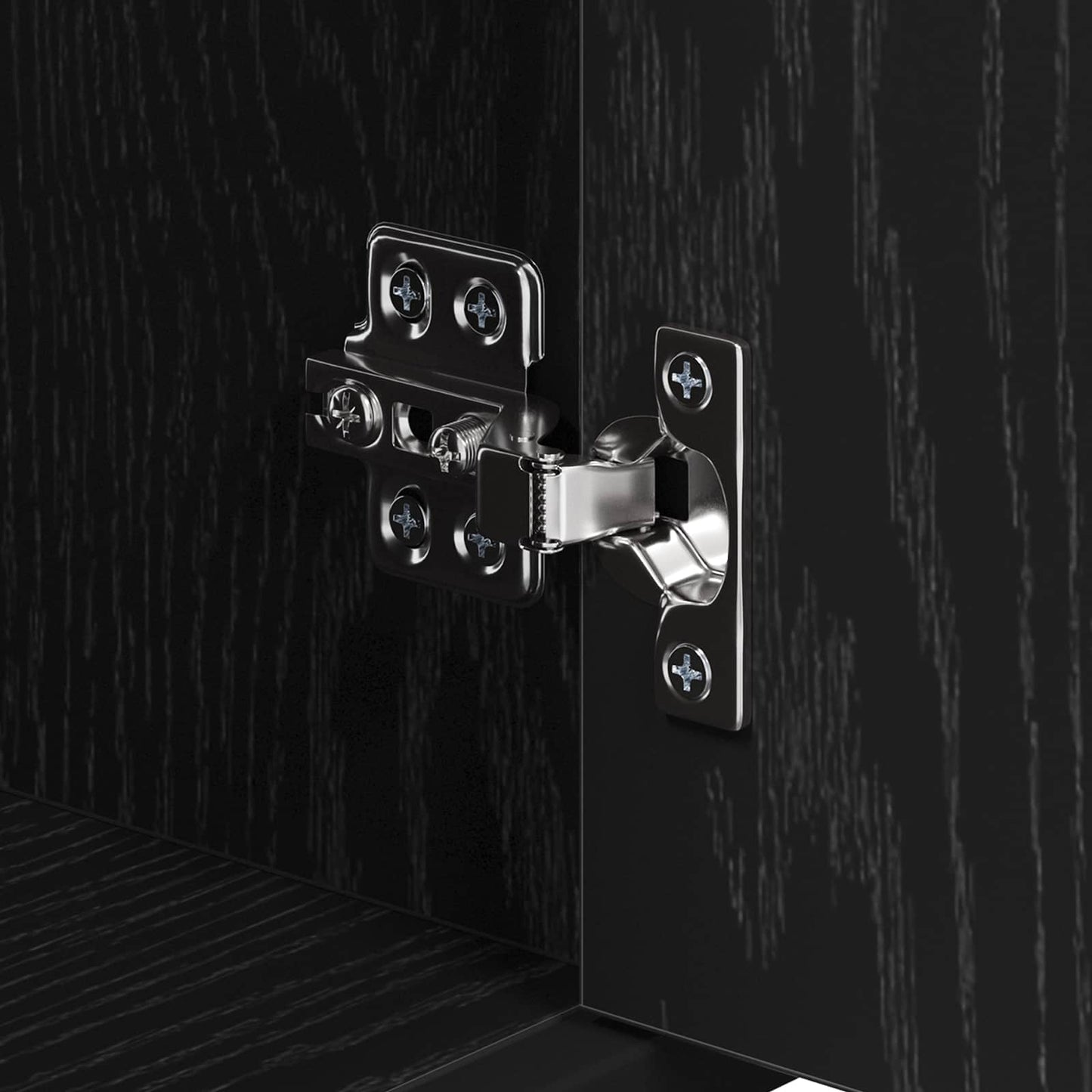 Set di mobili per il bagno 3 pz Rovere Nero 60 x 33 x 60 cm