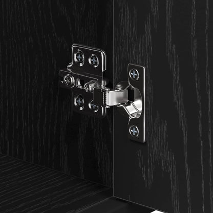 Set di mobili per il bagno 3 pz Rovere Nero 60 x 33 x 60 cm