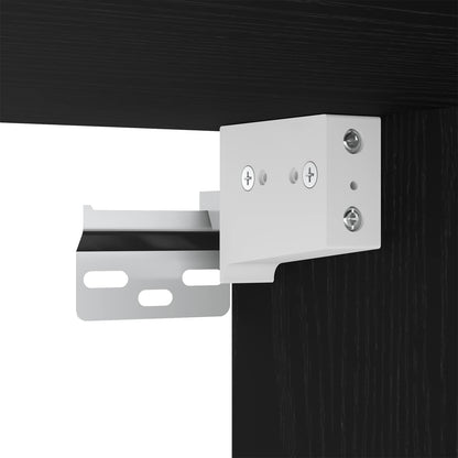 Set di mobili per il bagno 3 pz Rovere Nero 60 x 33 x 60 cm