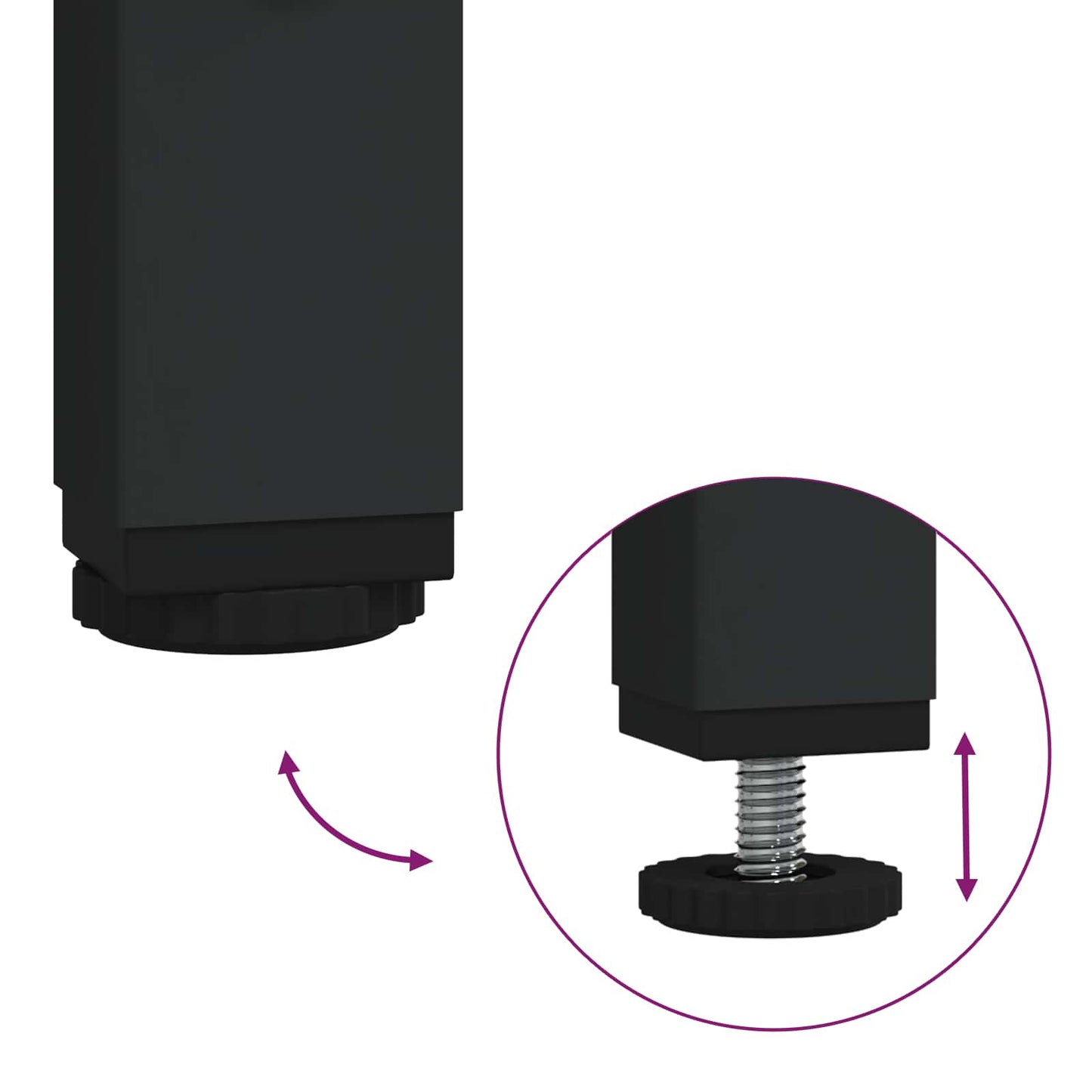 Set di mobili per il bagno 3 pz Rovere Nero 60 x 33 x 60 cm