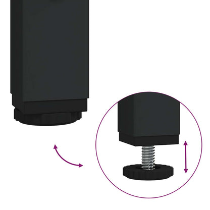 Set di mobili per il bagno 3 pz Rovere Nero 60 x 33 x 60 cm