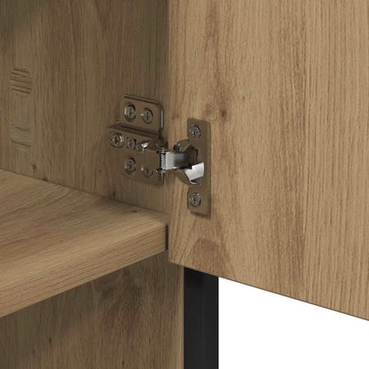 Set di mobili per il bagno con porta 3 pcs Rovere artigianale