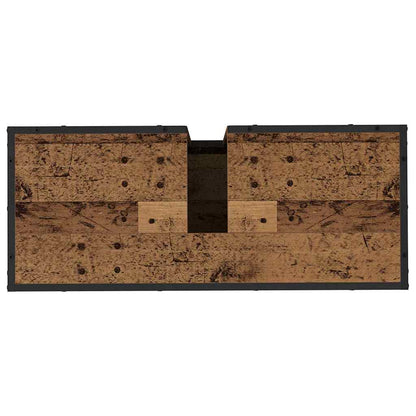 Set di mobili per il bagno con cassetto 3 pcs Legno vecchio | homemem39