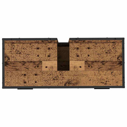 Set di mobili per il bagno con cassetto 2 pcs Legno vecchio | homemem39