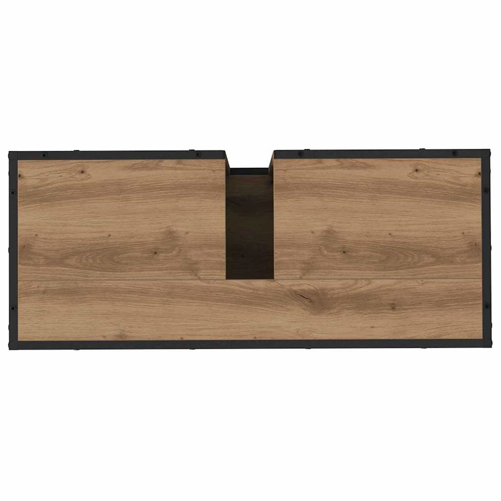 Set di mobili per il bagno 2 pz Rovere artigianale | homemem39