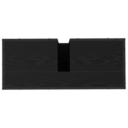 Set di mobili per il bagno 2 pcs Rovere Nero Legno multistrato | homemem39