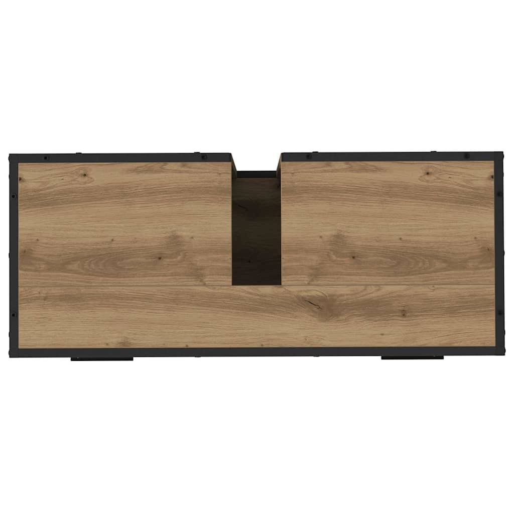 Set di mobili per il bagno 3 pz Rovere artigianale | homemem39