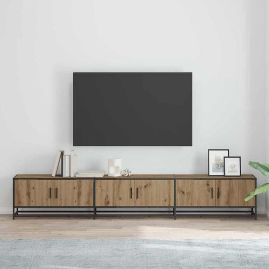 Mobile TV rovere artigianale 240 x 35 x 41 cm Legno multistrato