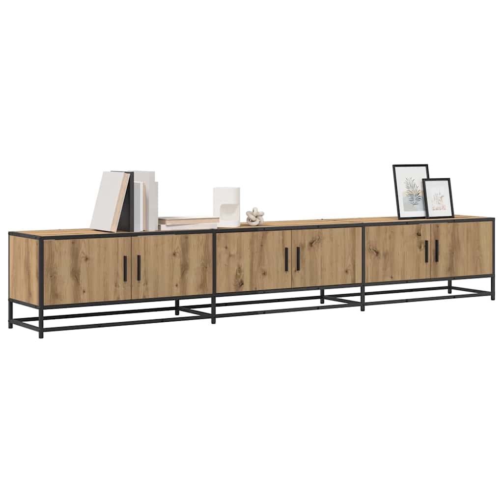 Mobile TV rovere artigianale 240 x 35 x 41 cm Legno multistrato