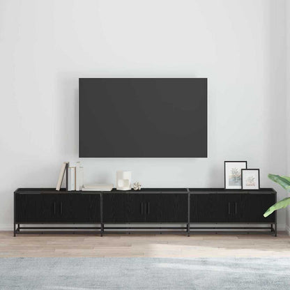 Mobile TV Rovere nero 240 x 35 x 41 cm Legno multistrato