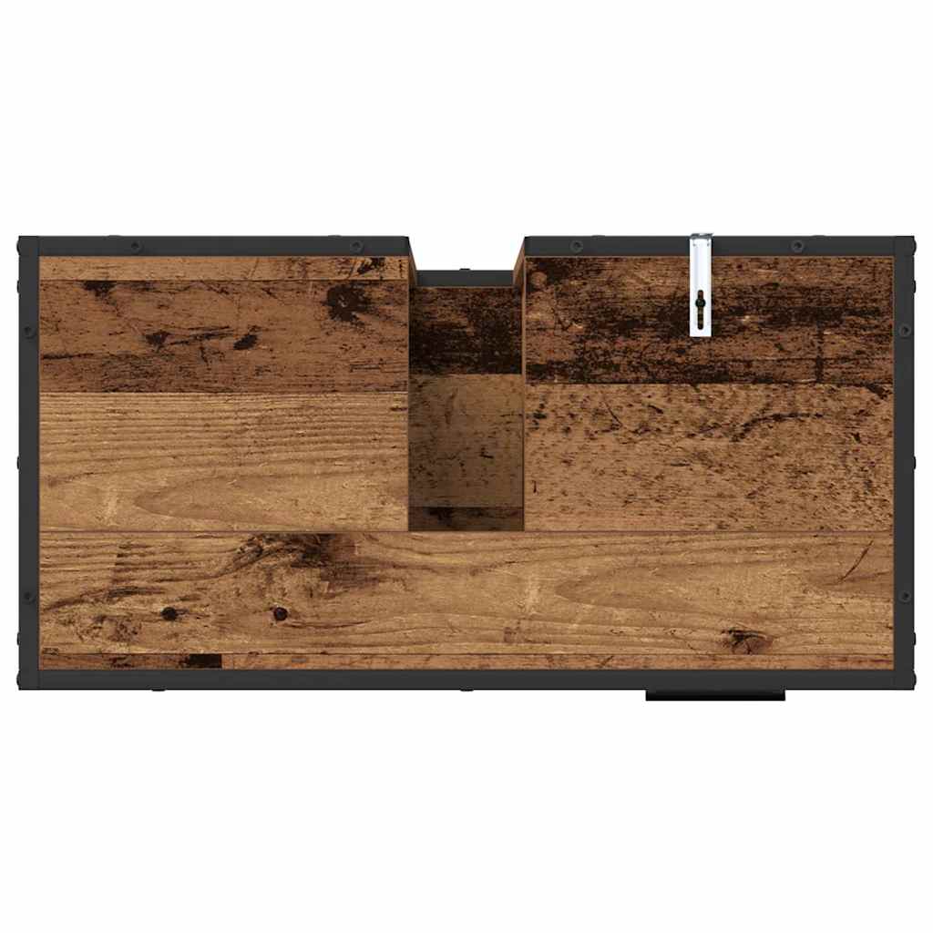 Set di mobili per il bagno 3 pcs Legno vecchio 65 x 33 x 60 cm