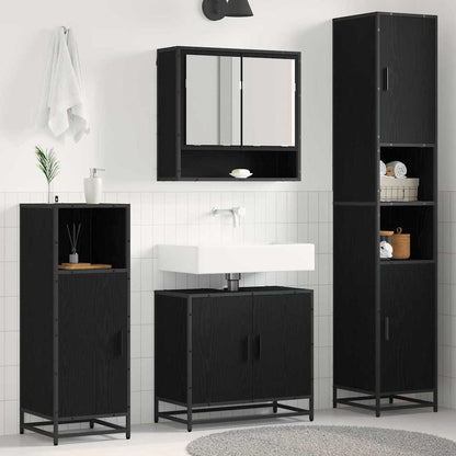 Set di mobili per il bagno 3 pz Rovere artigianale | homemem39