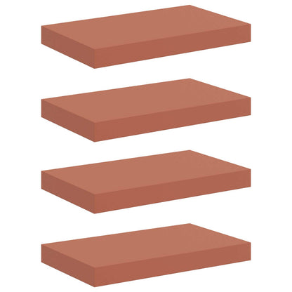 Scaffale da parete 4 pcs Rosso 40 x 23,5 x 4 cm