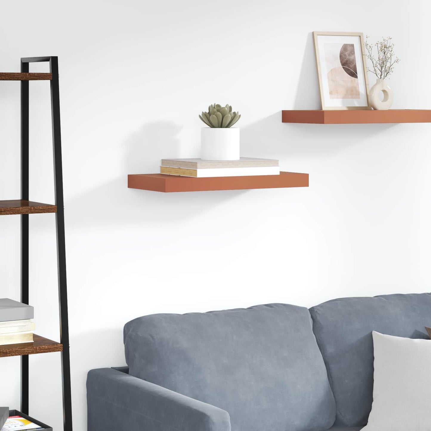 Scaffale da parete Rosso 50 x 23 x 4 cm Legno multistrato