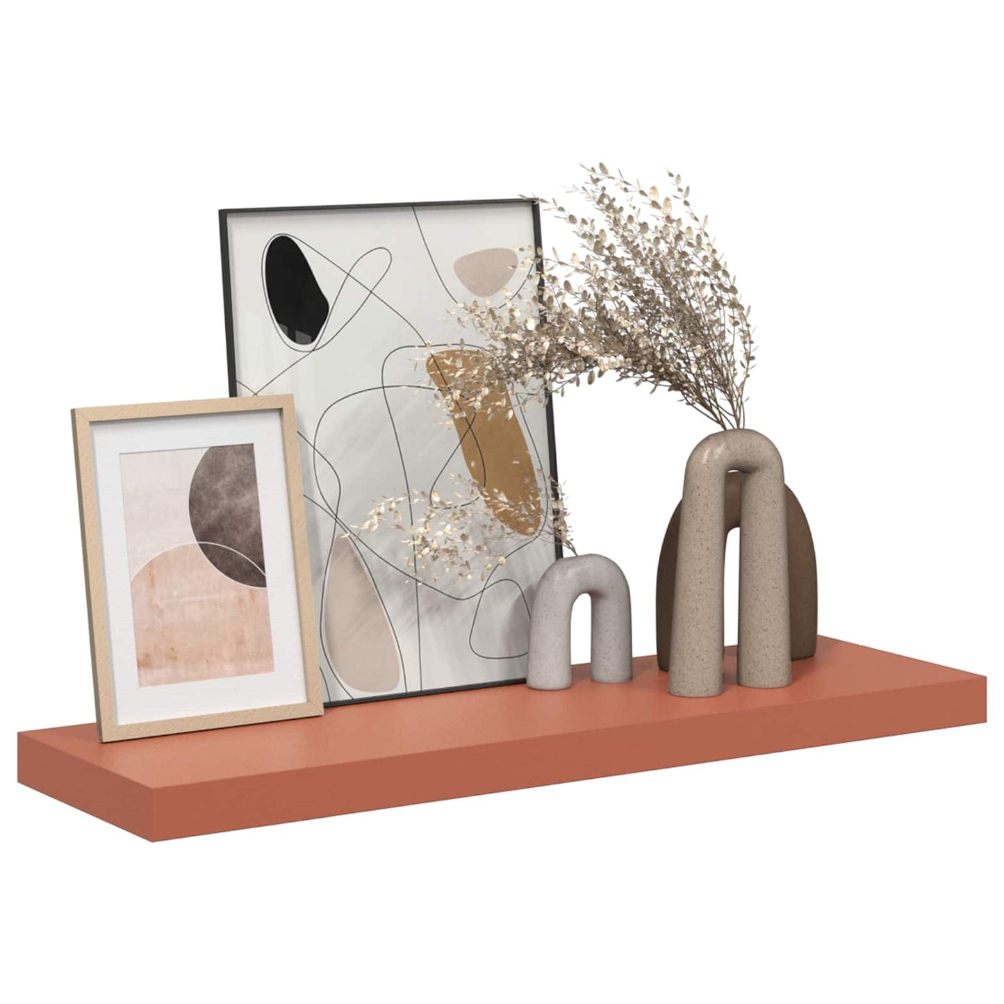 Scaffale da parete Rosso 80 x 23,5 x 4 cm Legno multistrato