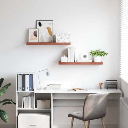 Scaffale da parete 2 pcs Rosso 80 x 23,5 x 4 cm