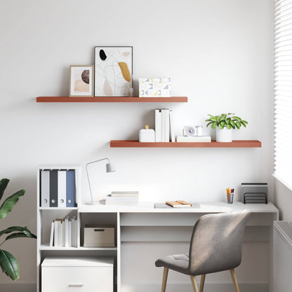 Scaffale da parete 2 pcs Rosso 120 x 23,5 x 4 cm