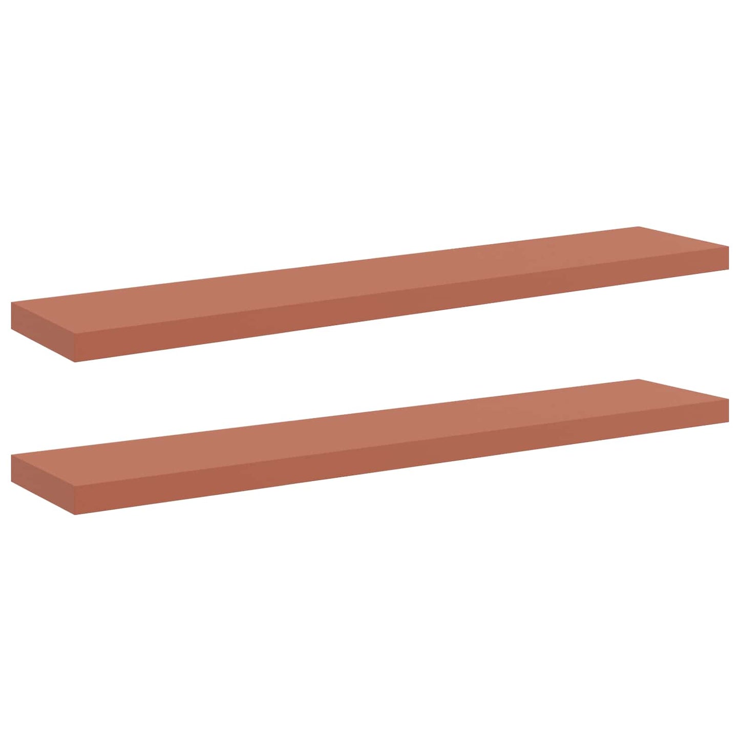Scaffale da parete 2 pcs Rosso 120 x 23,5 x 4 cm