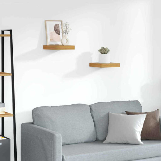 Scaffale da parete 2 pcs Marrone 23 x 23,5 x 4 cm | homemem39