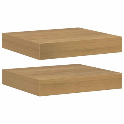 Scaffale da parete 2 pcs Marrone 23 x 23,5 x 4 cm