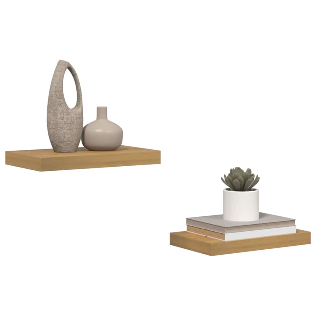 Scaffale da parete 2 pcs Marrone 40 x 23,5 x 4 cm