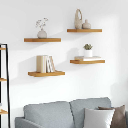 Scaffale da parete 4 pcs Marrone 40 x 23,5 x 4 cm
