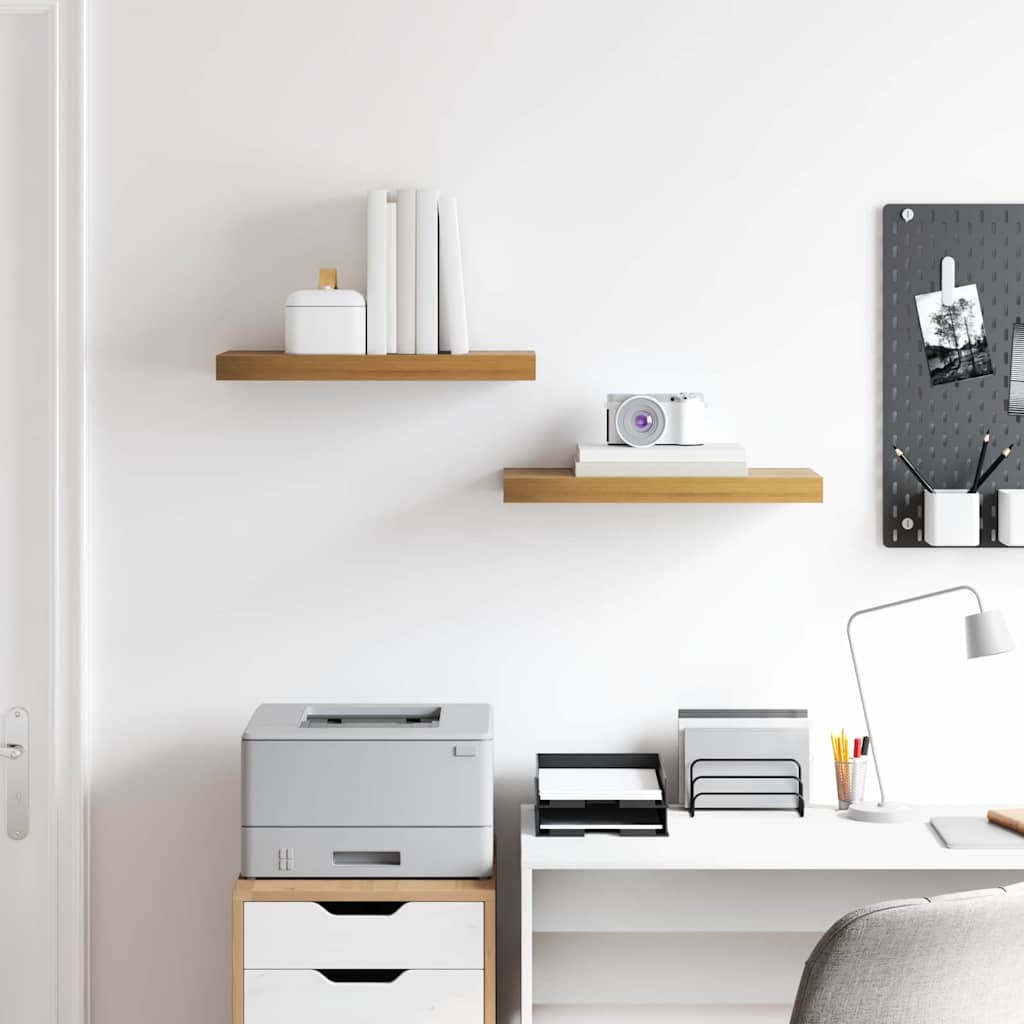 Scaffale da parete 2 pcs Marrone 50 x 23 x 4 cm