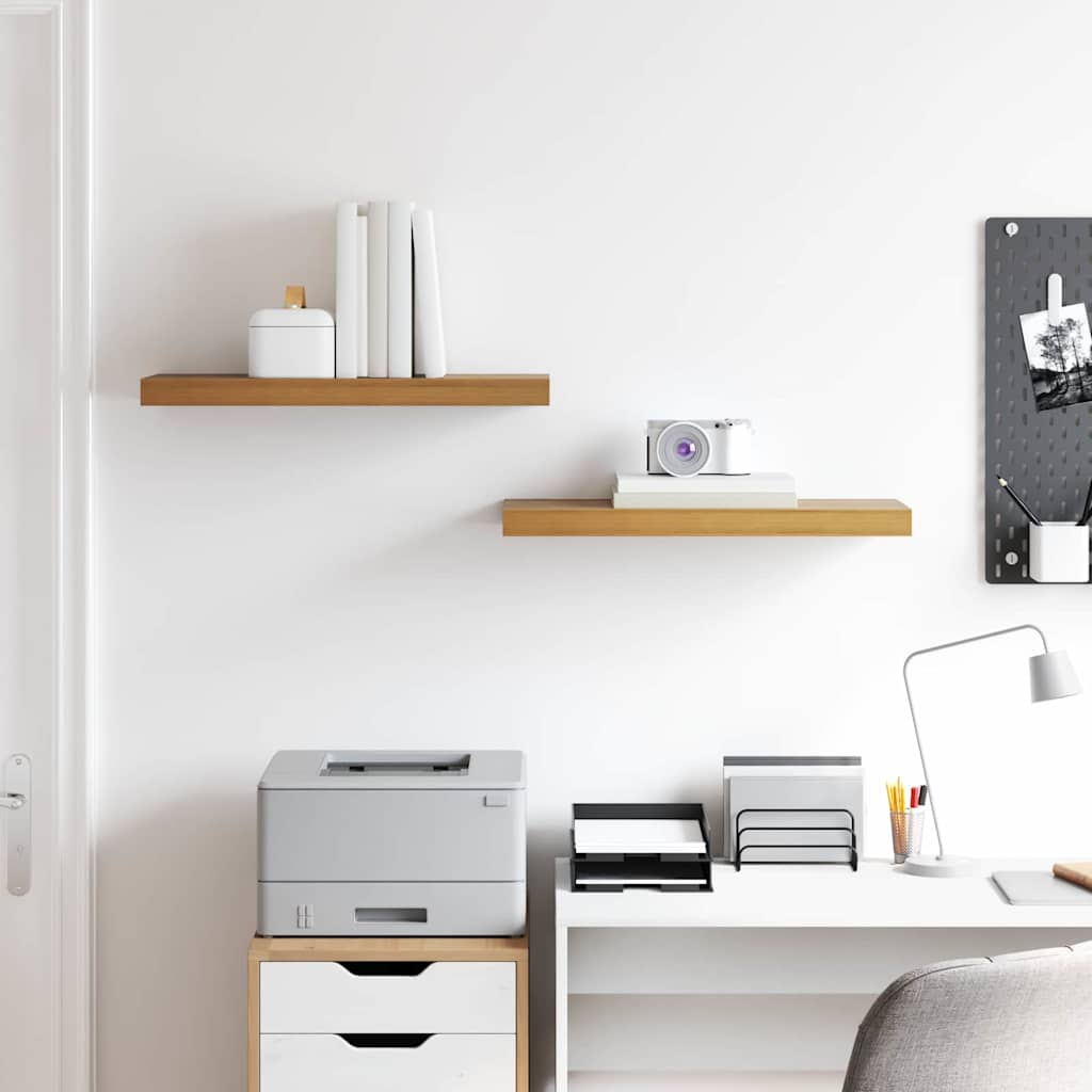 Scaffale da parete 2 pcs Marrone 50 x 23 x 4 cm