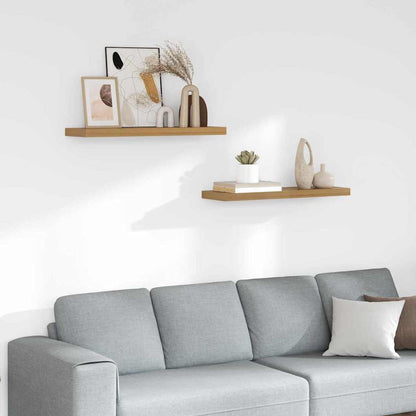 Scaffale da parete 2 pcs Marrone 80 x 23,5 x 4 cm