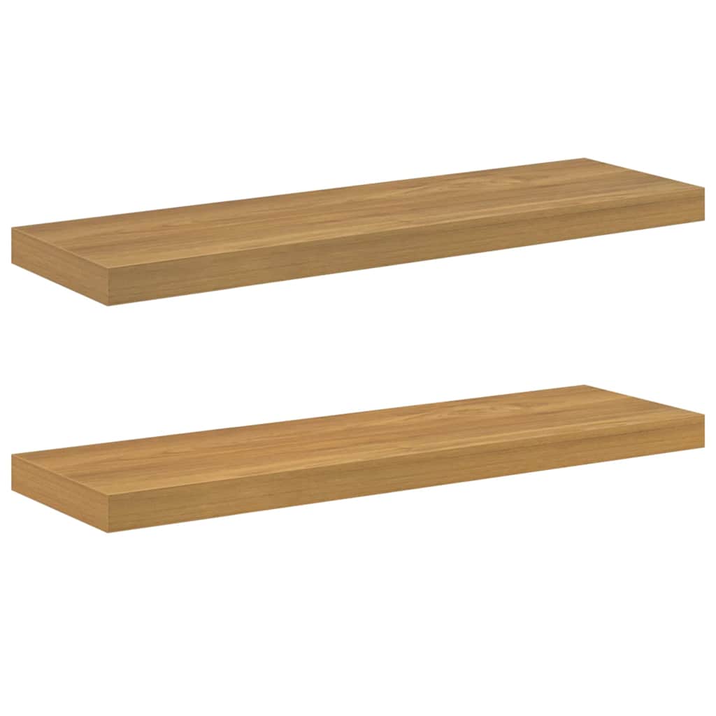 Scaffale da parete 2 pcs Marrone 80 x 23,5 x 4 cm