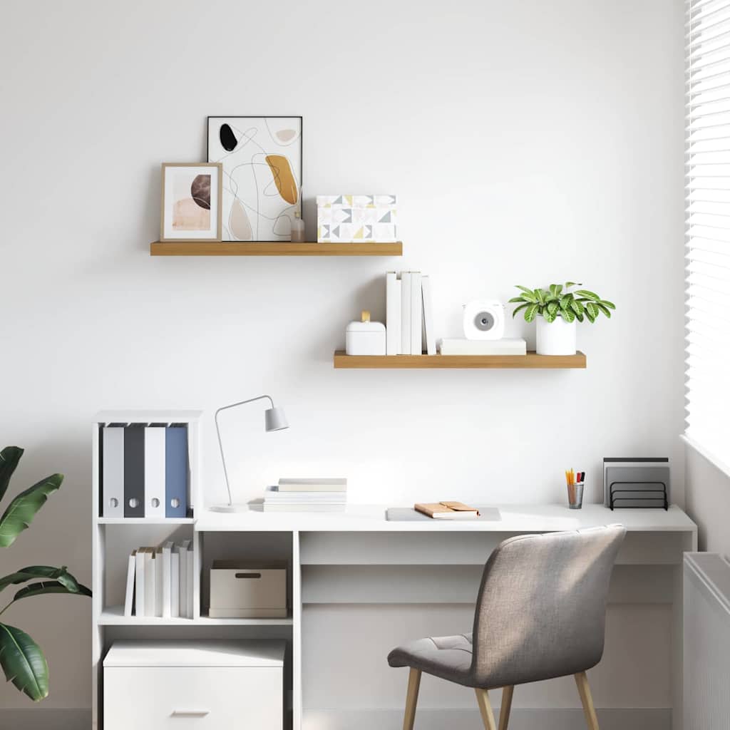 Scaffale da parete 2 pcs Marrone 90 x 23,5 x 4 cm