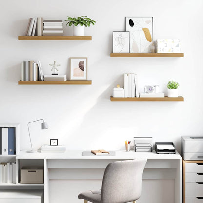 Scaffale da parete 4 pcs Marrone 90 x 23,5 x 4 cm