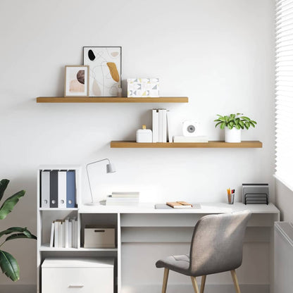 Scaffale da parete 2 pcs Marrone 120 x 23,5 x 4 cm