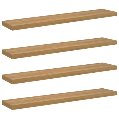 Scaffale da parete 4 pcs Marrone 120 x 23,5 x 4 cm