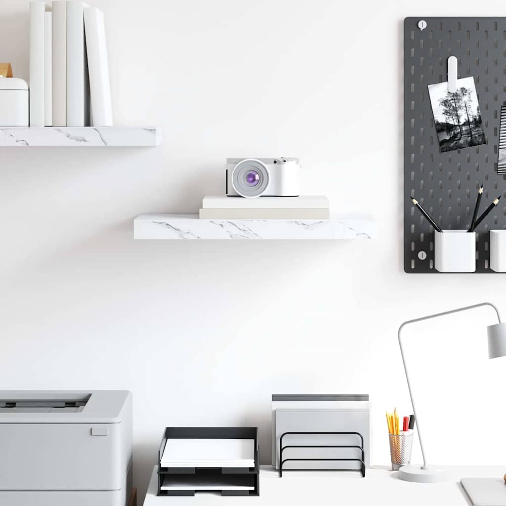 Scaffale da parete Marmo Bianco 50 x 23 x 4 cm