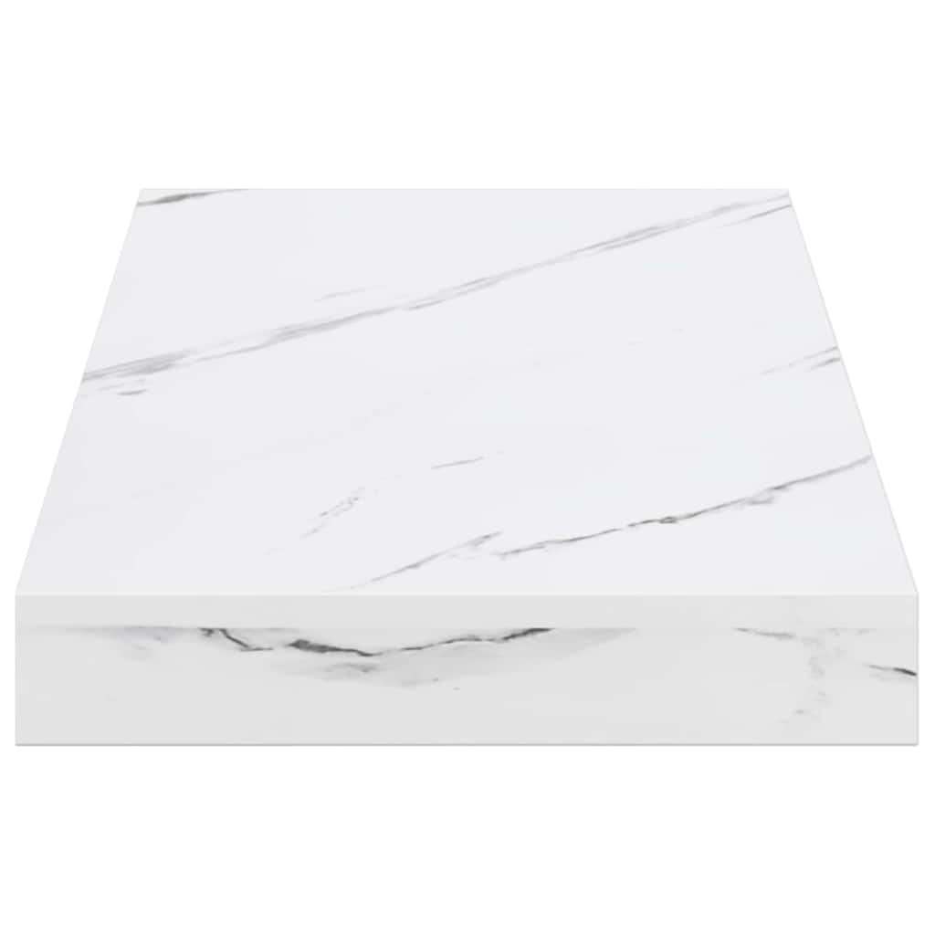 Scaffale da parete 4 pz Marmo Bianco 50 x 23,5 x 3,8 cm
