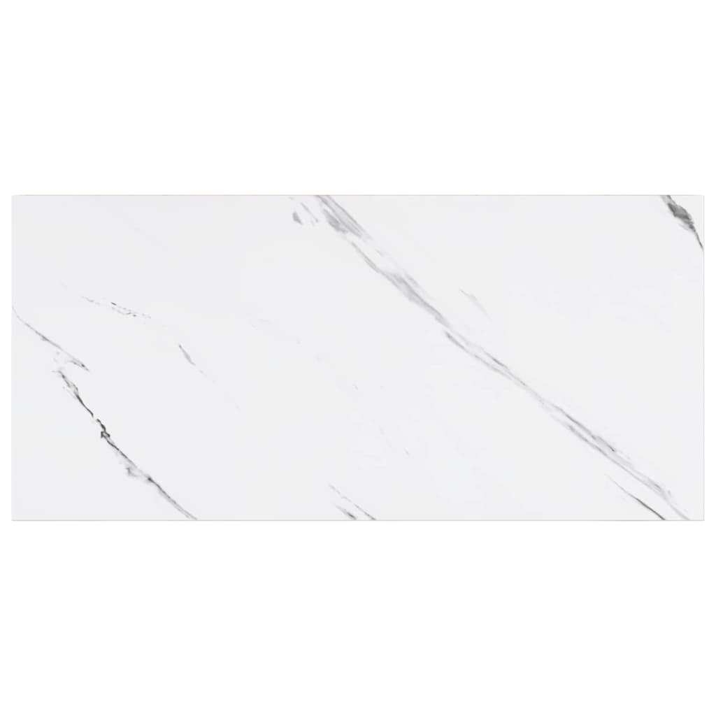 Scaffale da parete 4 pz Marmo Bianco 50 x 23,5 x 3,8 cm