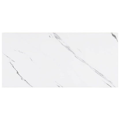 Scaffale da parete 4 pz Marmo Bianco 50 x 23,5 x 3,8 cm