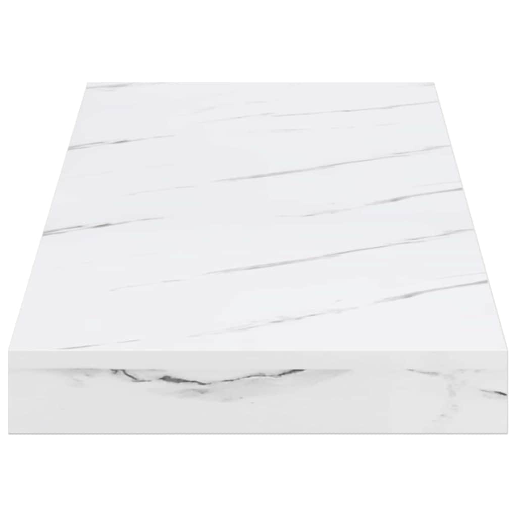 Scaffale da parete 4 pz Marmo Bianco 60 x 23,5 x 3,8 cm