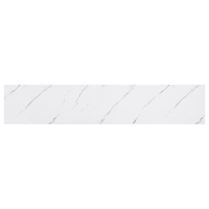 Scaffale da parete 4 pcs Marmo Bianco 120 x 23,5 x 4 cm | homemem39