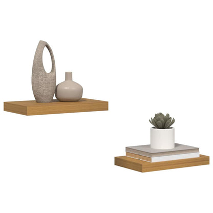 Scaffale da parete 2 pcs Beige 40 x 23,5 x 4 cm