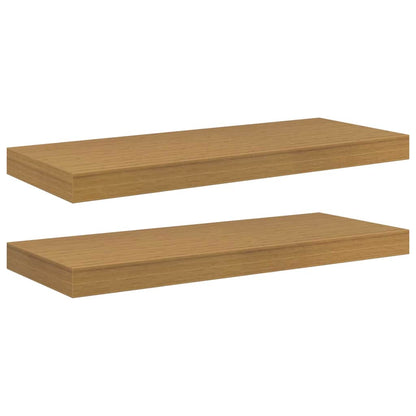 Scaffale da parete 2 pcs Beige 60 x 23,5 x 4 cm