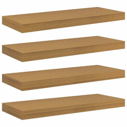Scaffale da parete 4 pcs Beige 50 x 23 x 4 cm Legno multistrato