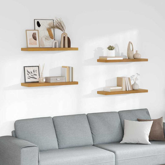 Scaffale da parete 4 pcs Beige 80 x 23,5 x 4 cm | homemem39
