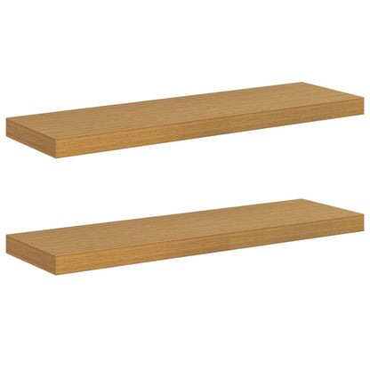 Scaffale da parete 2 pcs Beige 90 x 23,5 x 4 cm