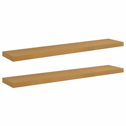 Scaffale da parete 2 pcs Beige 120 x 23,5 x 4 cm