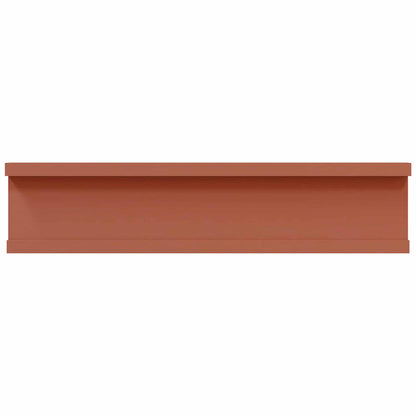 Scaffale da parete 2 pcs Rosso 40 x 9 x 3 cm Legno multistrato