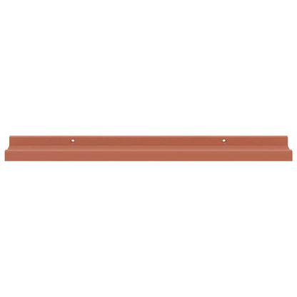 Scaffale da parete 2 pcs Rosso 60 x 9 x 3 cm Legno multistrato