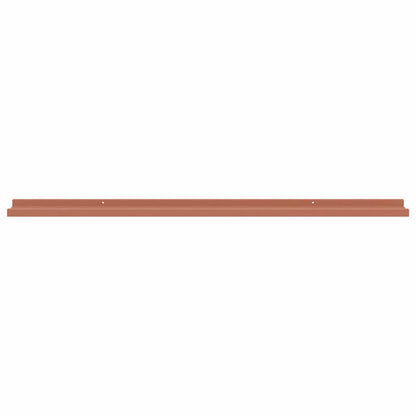 Scaffale da parete 2 pcs Rosso 115 x 9 x 3 cm Legno multistrato