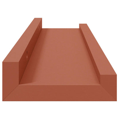 Scaffale da parete 4 pcs Rosso 40 x 9 x 3 cm Legno multistrato